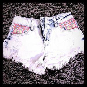 High waisted shorts